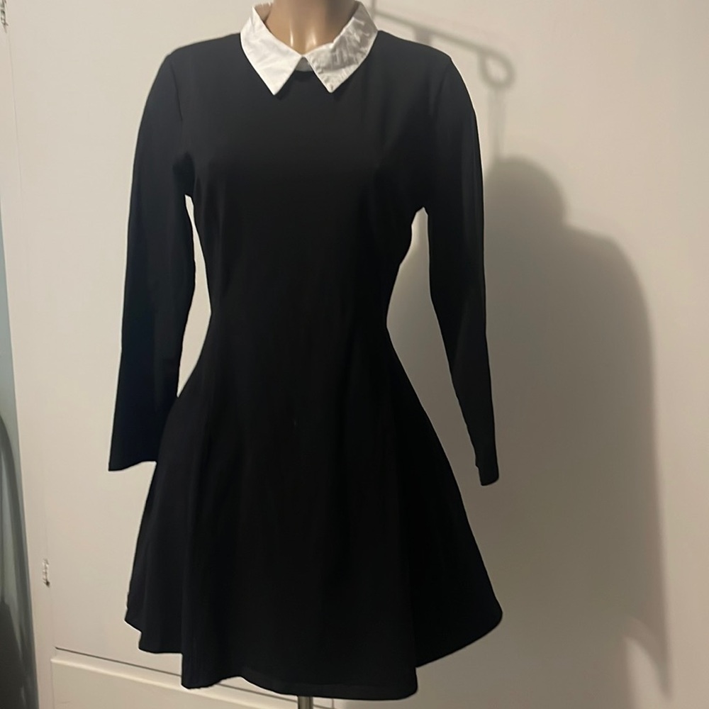 APHRATTI   Long sleeve White collar size XL Womens  midi DRESS